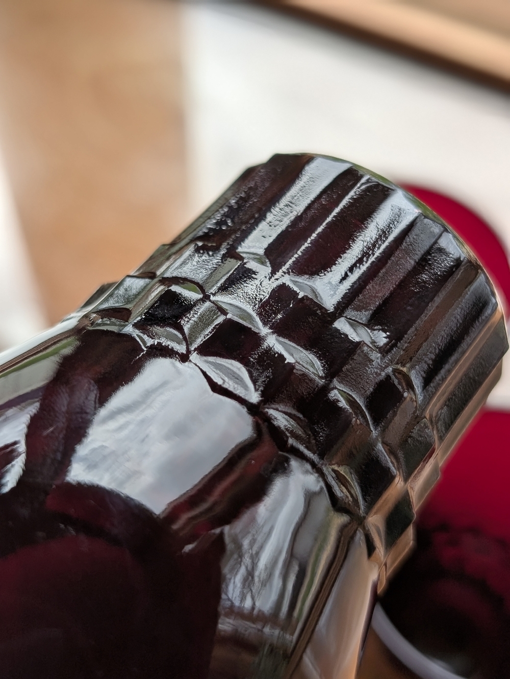 Vtg Anchor Hocking Royal Ruby Windsor Tumblers & Coronation Creamer Set - 7pc - Picture 15 of 17